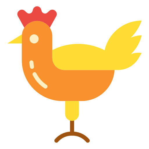 kurczak Good Ware Flat ikona