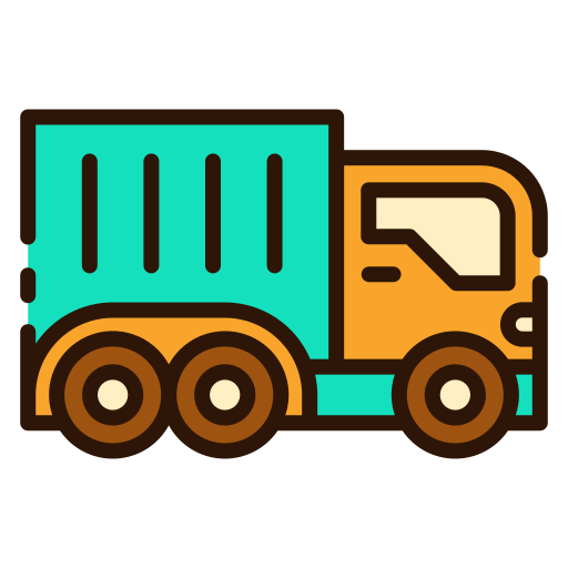 camion de marchandises Good Ware Lineal Color Icône