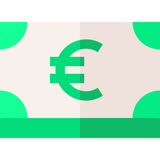 Euro Basic Straight Flat icon