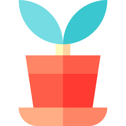 Горшок для растений Basic Straight Flat иконка