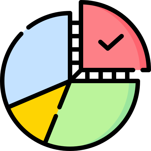 gráfico circular Special Lineal color icono
