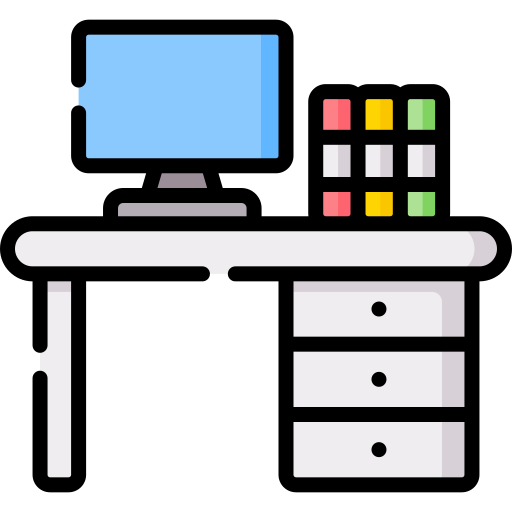 escritorio de oficina Special Lineal color icono