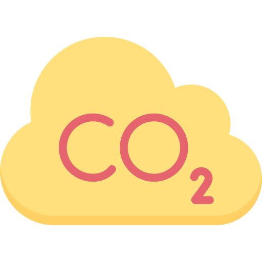 CO2 cloud Special Flat icon