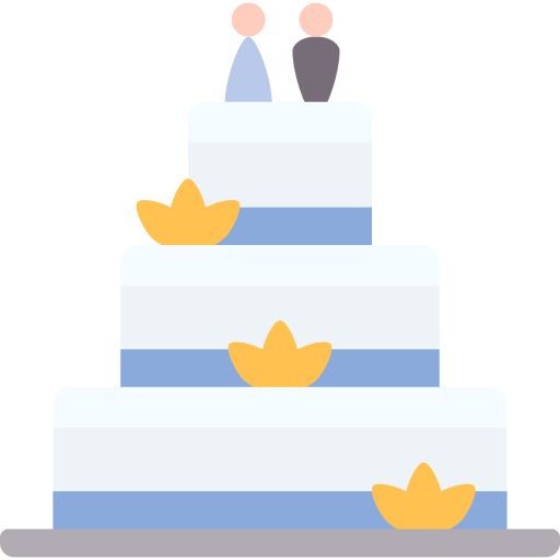 pastel de bodas Special Flat icono