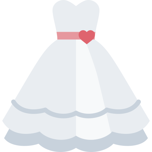 Wedding dress Special Flat icon