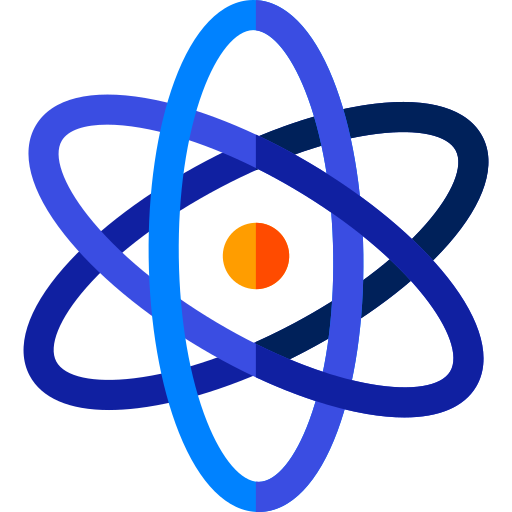 Атом Basic Rounded Flat иконка