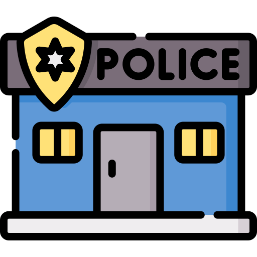 posterunek policji Special Lineal color ikona