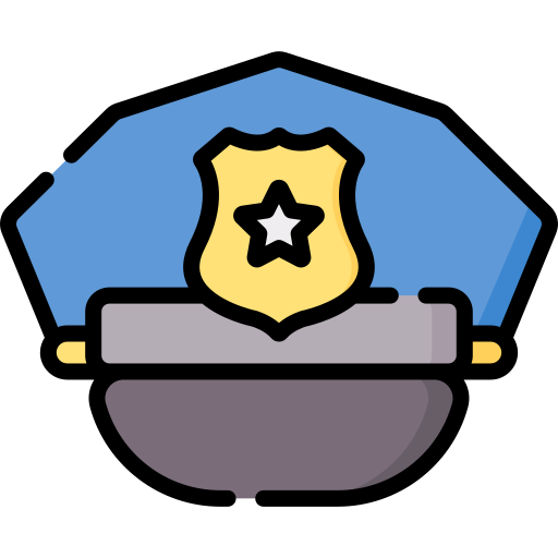 Police hat Special Lineal color icon
