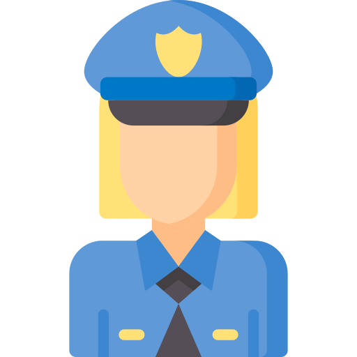 politieagente Special Flat icoon