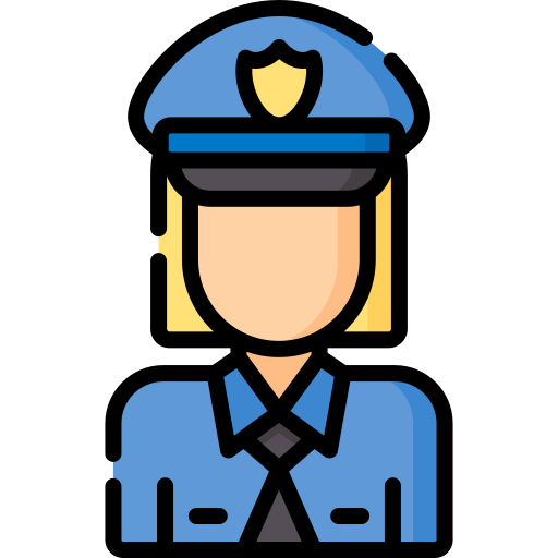 femme policier Special Lineal color Icône