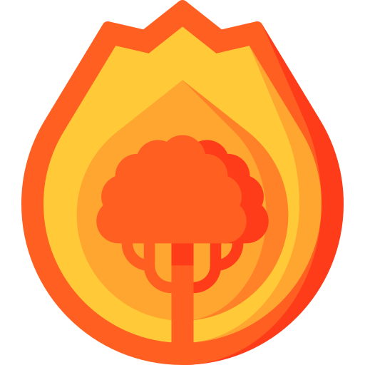 pożar Special Flat ikona