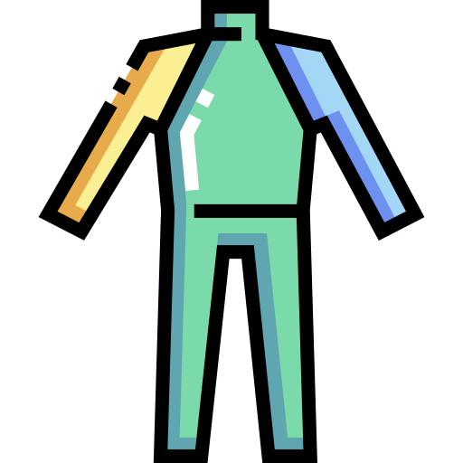 ダイビングスーツ Detailed Straight Lineal color icon