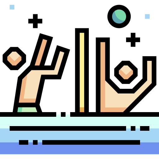 Водный волейбол Detailed Straight Lineal color иконка