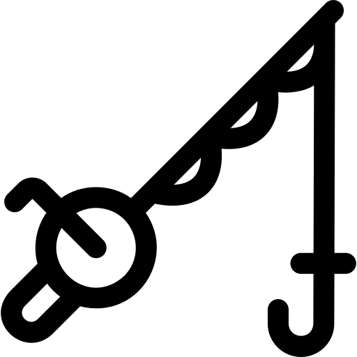 cajado Basic Rounded Lineal Ícone