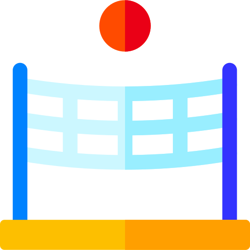 voleibol de playa Basic Rounded Flat icono