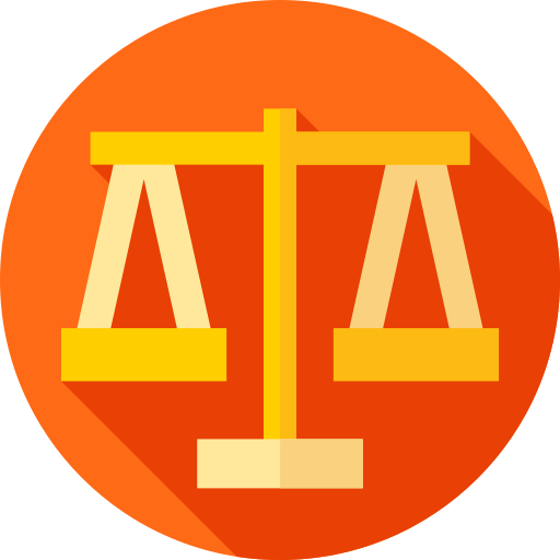 Judge Flat Circular Flat icon