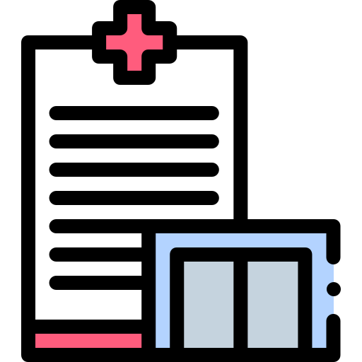 Hospital Detailed Rounded Lineal color icon