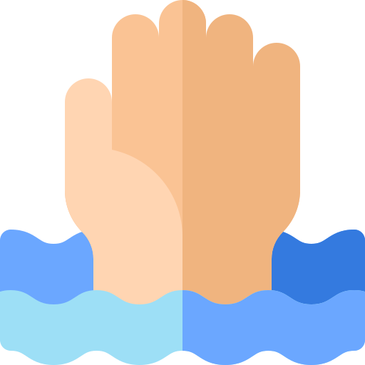 溺れる Basic Rounded Flat icon