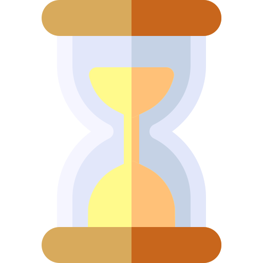 orologio a sabbia Basic Rounded Flat icona