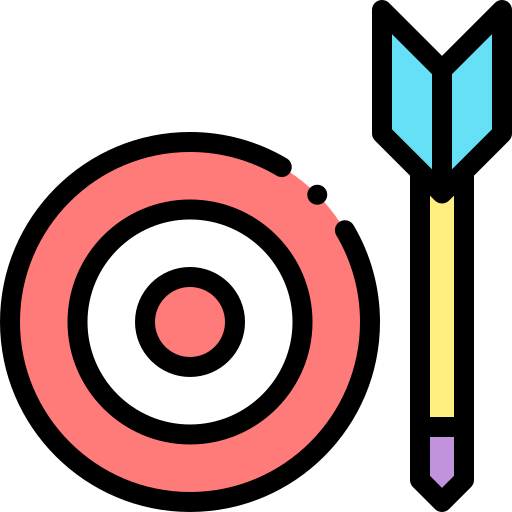 다트 Detailed Rounded Lineal color icon