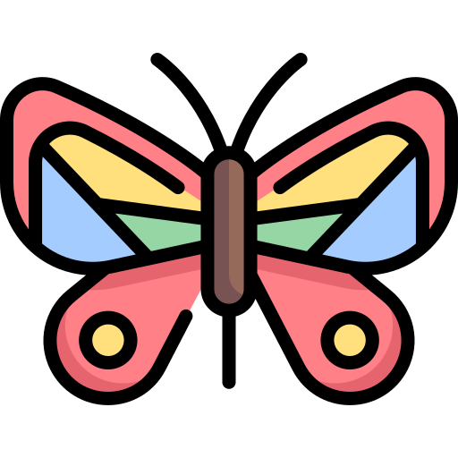 vlinder Special Lineal color icoon