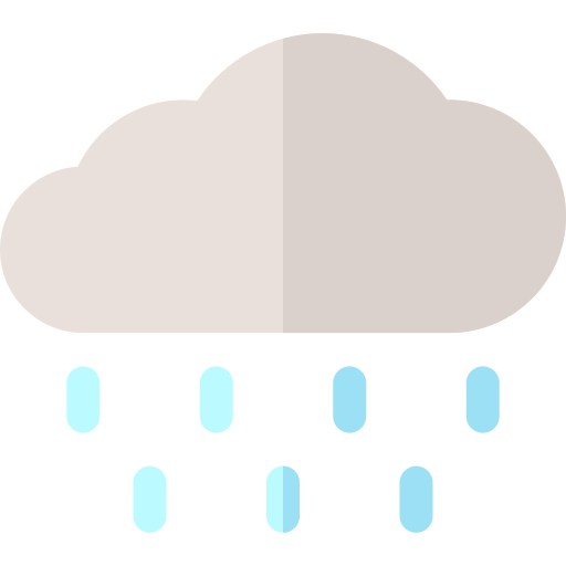 雨 Basic Rounded Flat icon