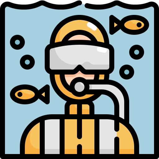 Scuba diving Generic Outline Color icon