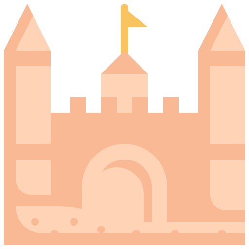 castillo de arena Generic Flat icono