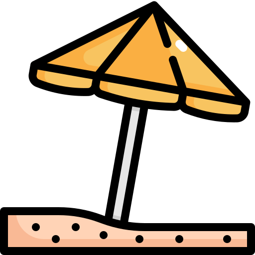 Зонтик Generic Outline Color иконка