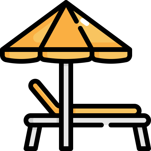 비치 의자 Generic Outline Color icon