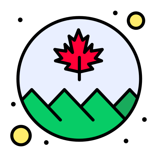 캐나다 Flatart Icons Lineal Color icon
