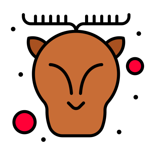 鹿 Flatart Icons Lineal Color icon