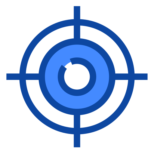 サークルターゲット Generic Blue icon