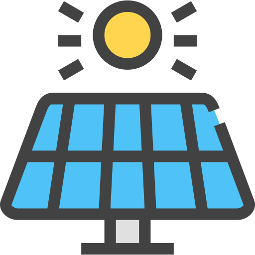 zonnepaneel Generic Outline Color icoon