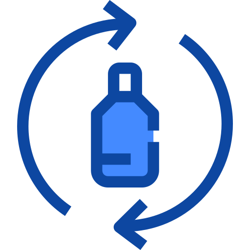 flasche recyceln Generic Blue icon