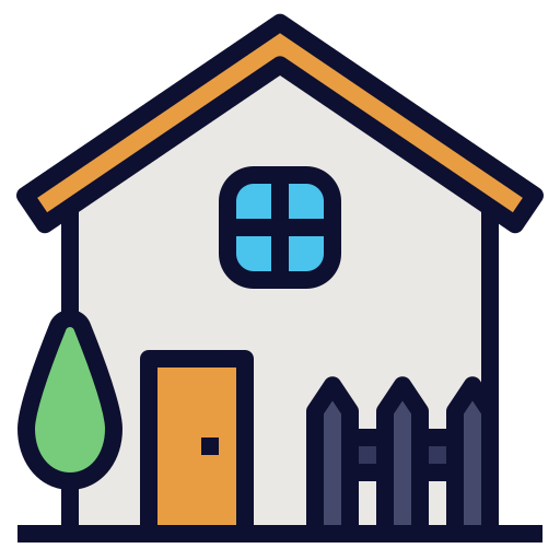 casa Becris Lineal color icono