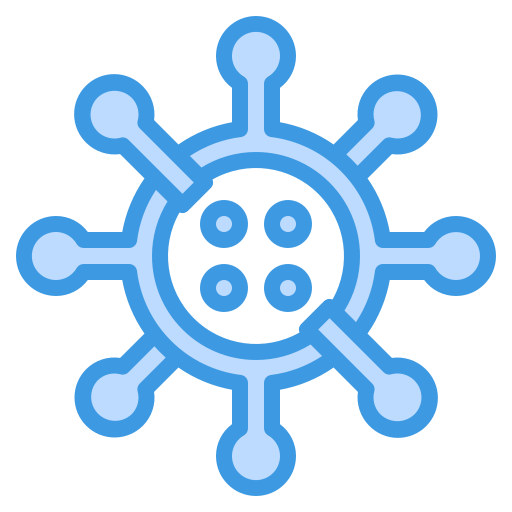 coronavirus itim2101 Blue icono