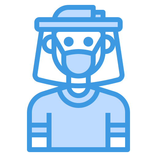 Face mask itim2101 Blue icon