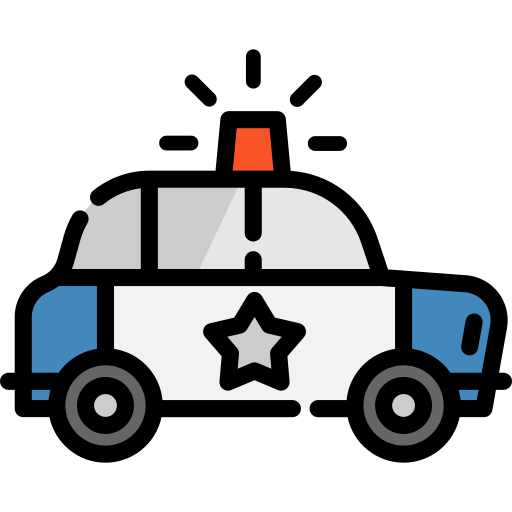 Полицейская машина Special Lineal color иконка