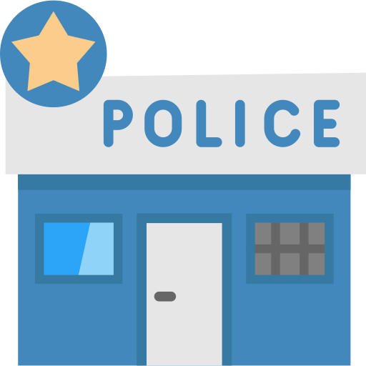 poste de police Special Flat Icône