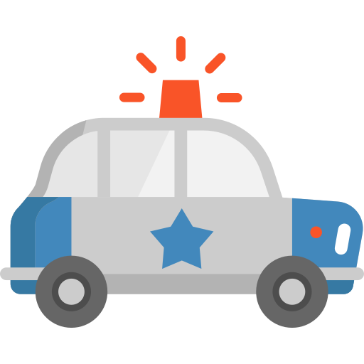coche de policía Special Flat icono