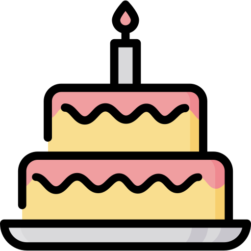 pastel de cumpleaños Special Lineal color icono