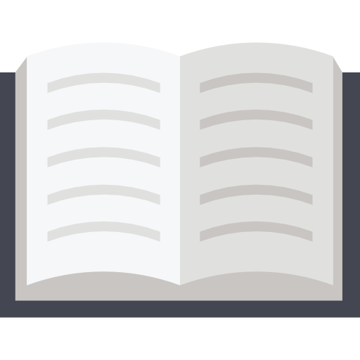 libro abierto Flat Color Flat icono