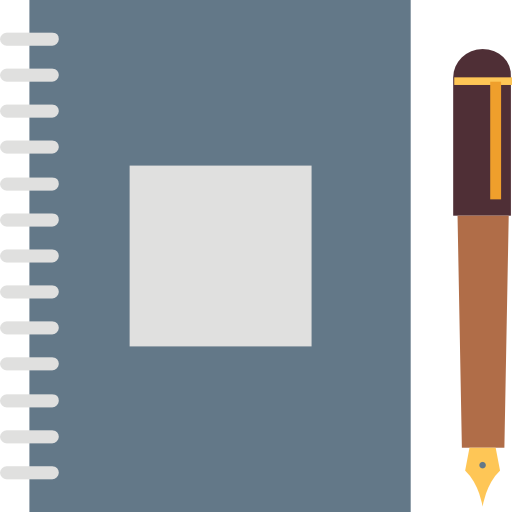 cuaderno Flat Color Flat icono