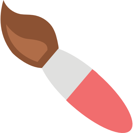 Paint brush Flat Color Flat icon