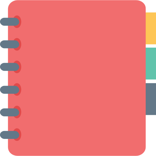 agenda Flat Color Flat icoon