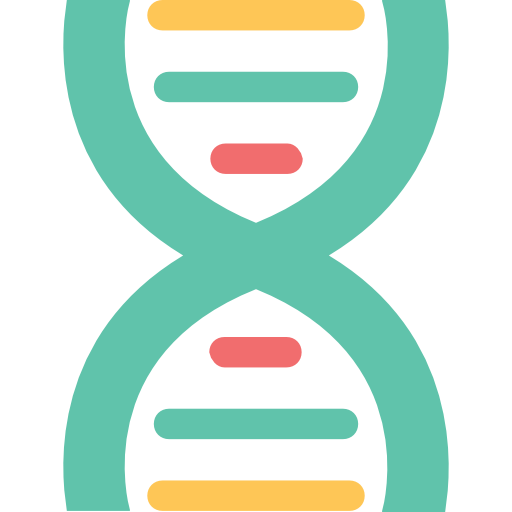 dna Flat Color Flat icon