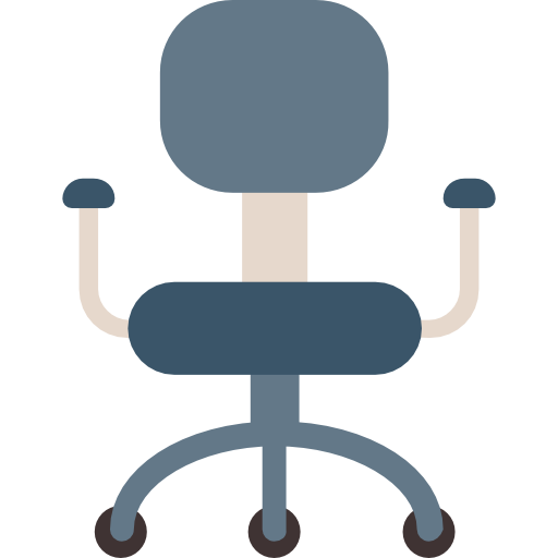 krzesło biurowe Flat Color Flat ikona