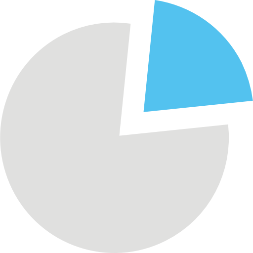 gráfico circular Flat Color Flat icono