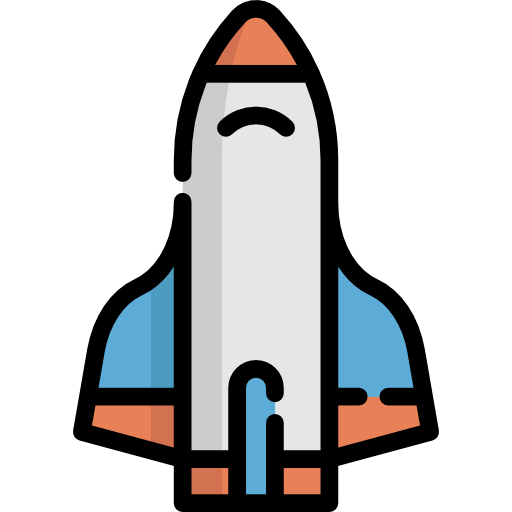 cohete espacial Special Lineal color icono